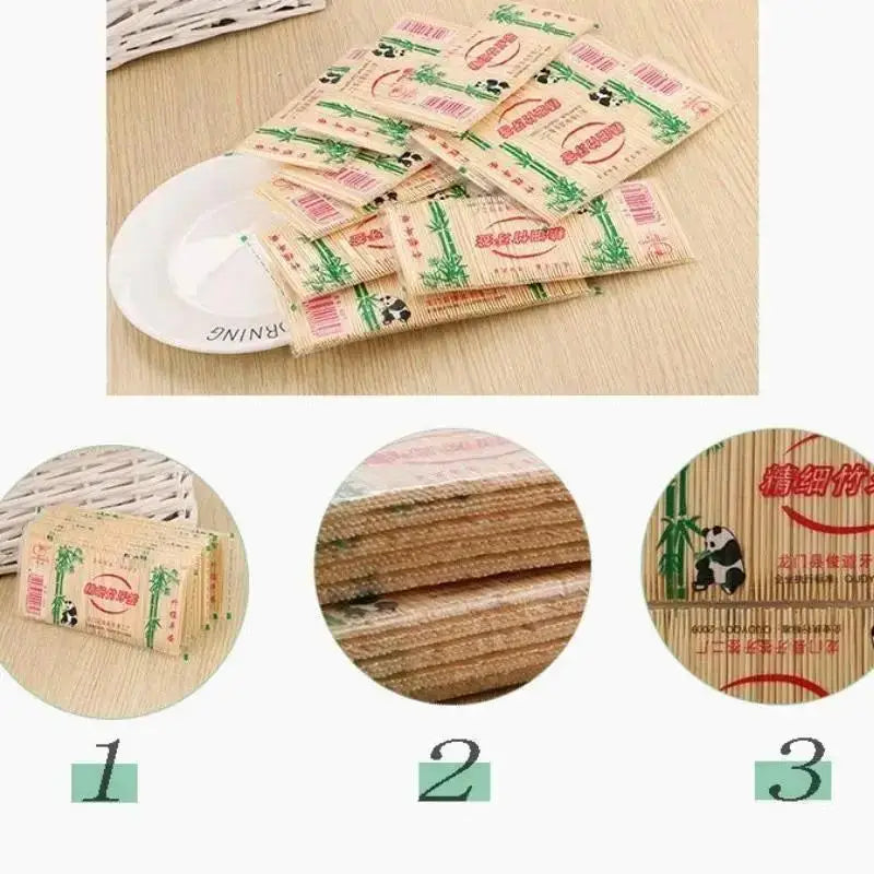 1Pack Bamboo Toothpicks Oral Wooden Tooth Pick Care Bamboo Products Chinese Style Toothpicks