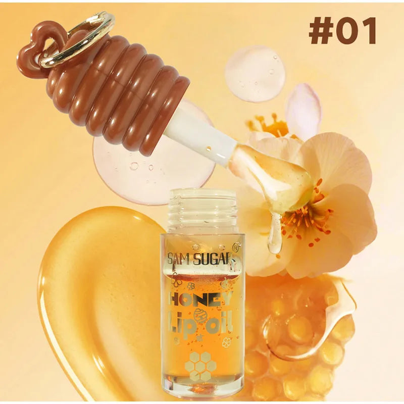 Honey Lip Balm Longlasting Moisturizing Dry Lips Diminishes Lip Lines Plumps Lips With Transparent Pearlescent Lip Care Lip Balm
