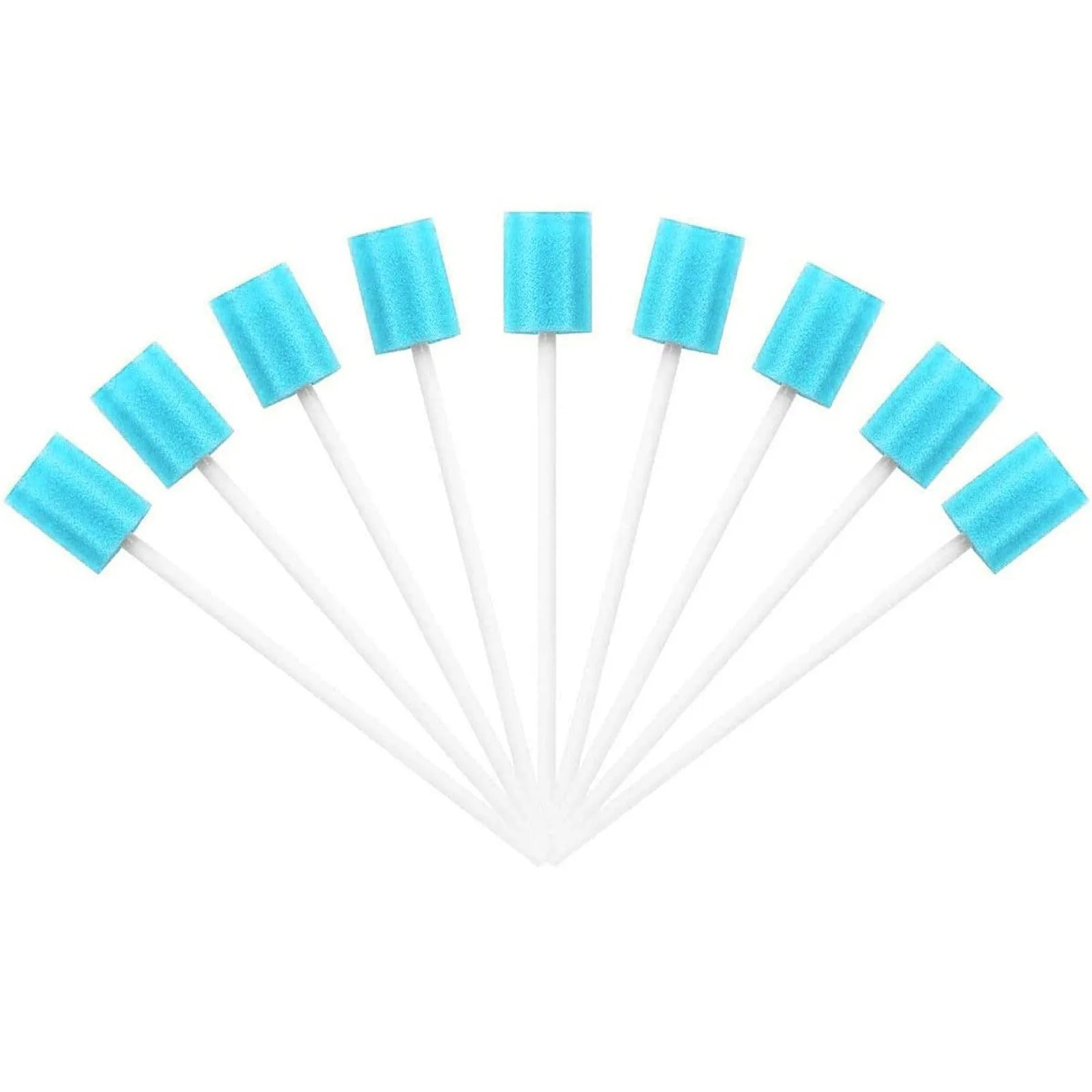 100pcs Disposable Oral Care Sponge Swab Tooth Cleaning Mouth Swabs With Stick Sponge Head Cleaning Cleaner Swab Sponges Swab
