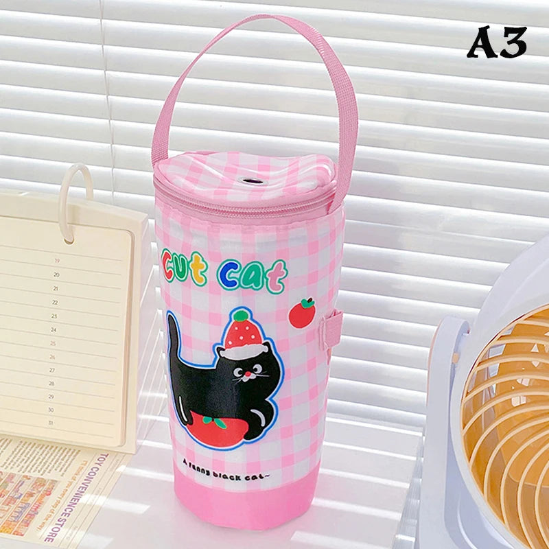 Eco-Friendly Portable Milk Tea Tote Bag Heat Preservation Insulated Cup Cover Carrying Handbag Tumbler Cup Accessories