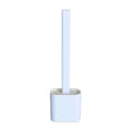 Floor/Wall-Mounted Toilet Cleaning Brush With Rack Flexible Cleaning Brush Storage Rack For Home Bathroom