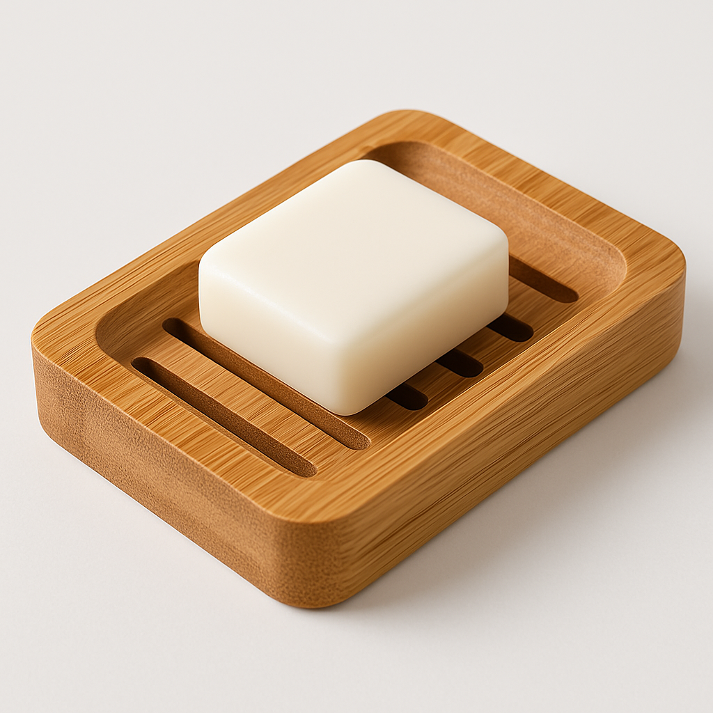 Bamboo Soap Dish with Drainage
