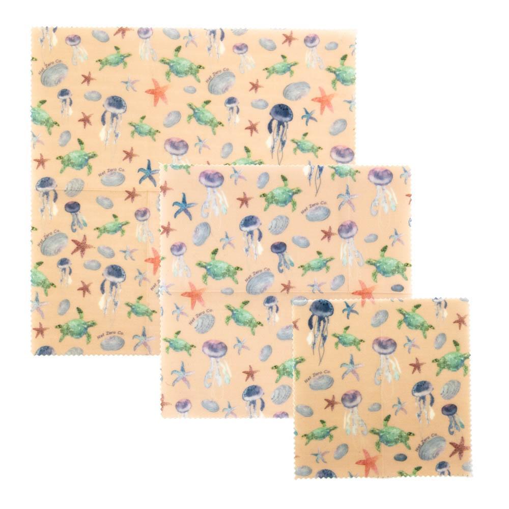Beeswax Food Wraps — Set of 3