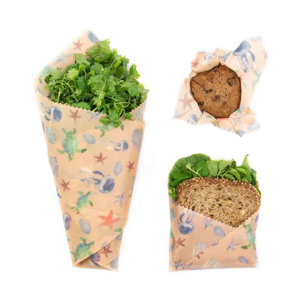 Beeswax Food Wraps — Set of 3