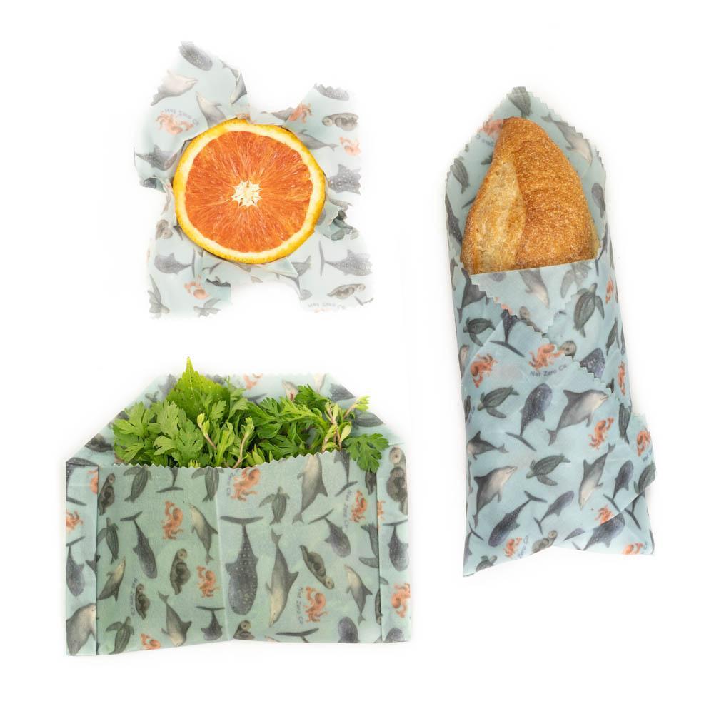 Beeswax Food Wraps — Set of 3