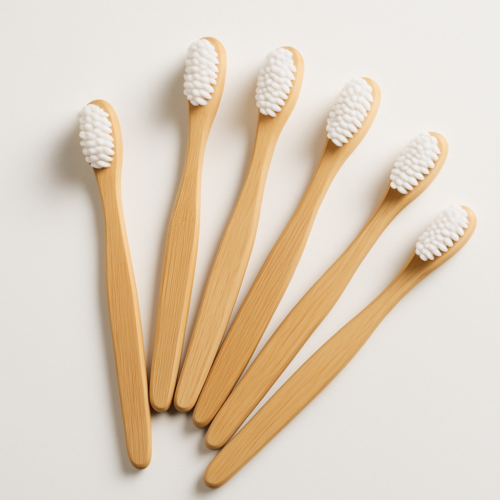 6-Pack Bamboo Toothbrush