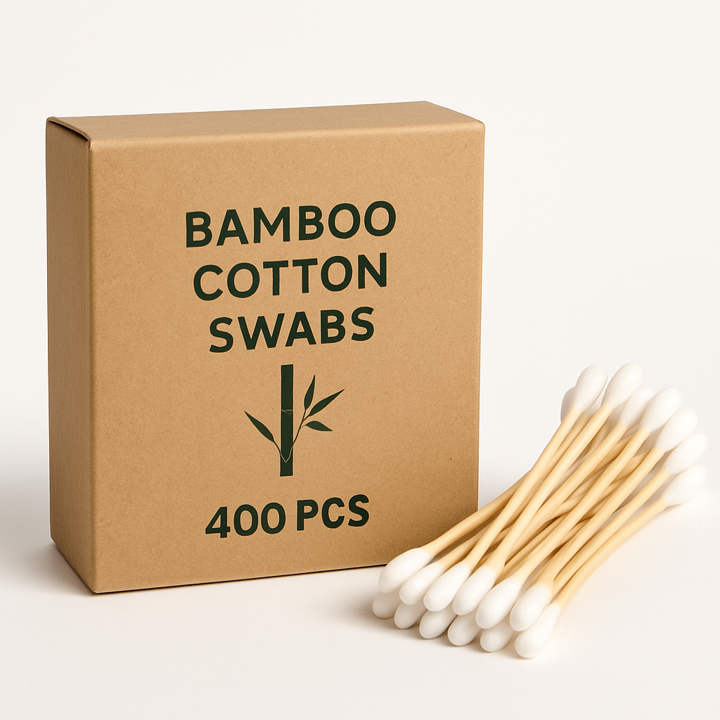 Bamboo Cotton Swabs 400-pack