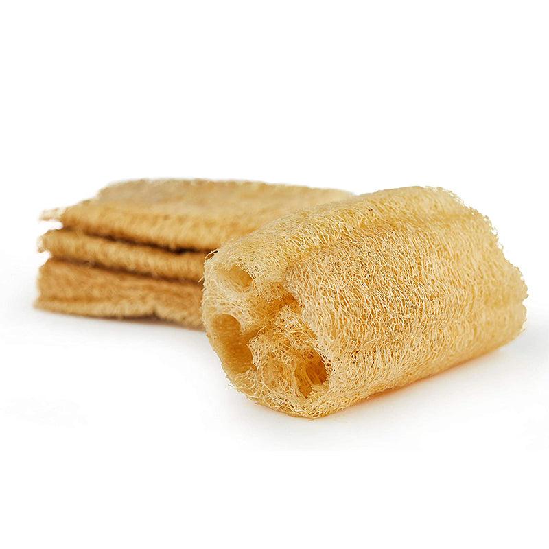 Natural Loofah Sponge Set - 3 Pack Egyptian Body Scrubber